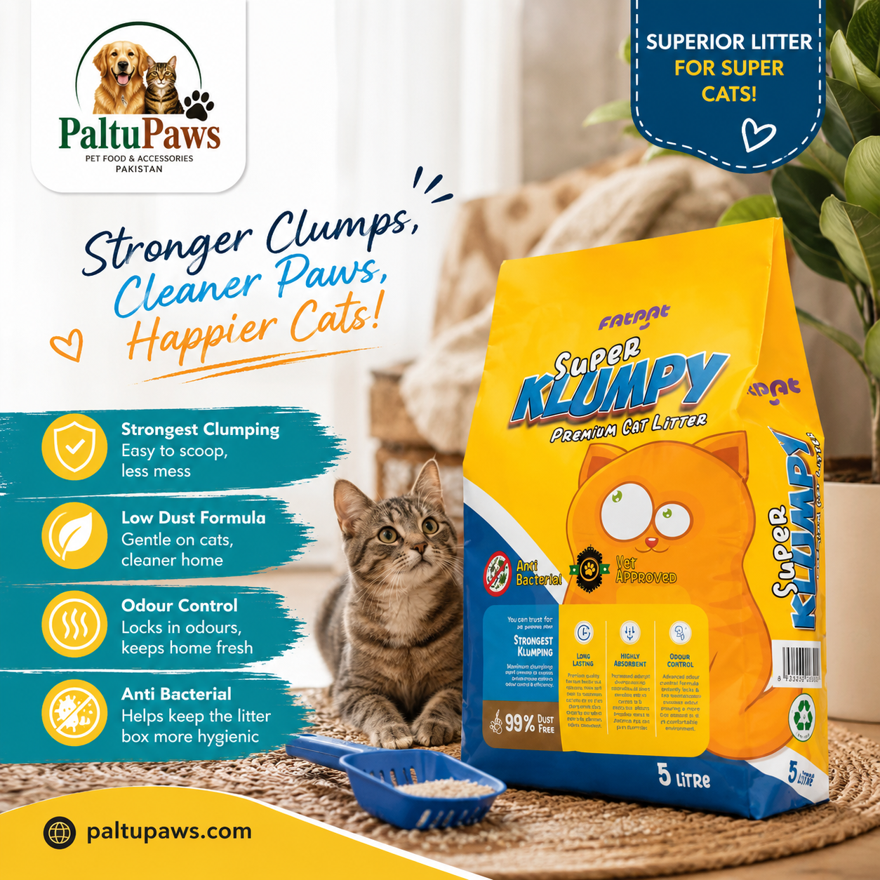 Super Klumpy Premium Cat Litter