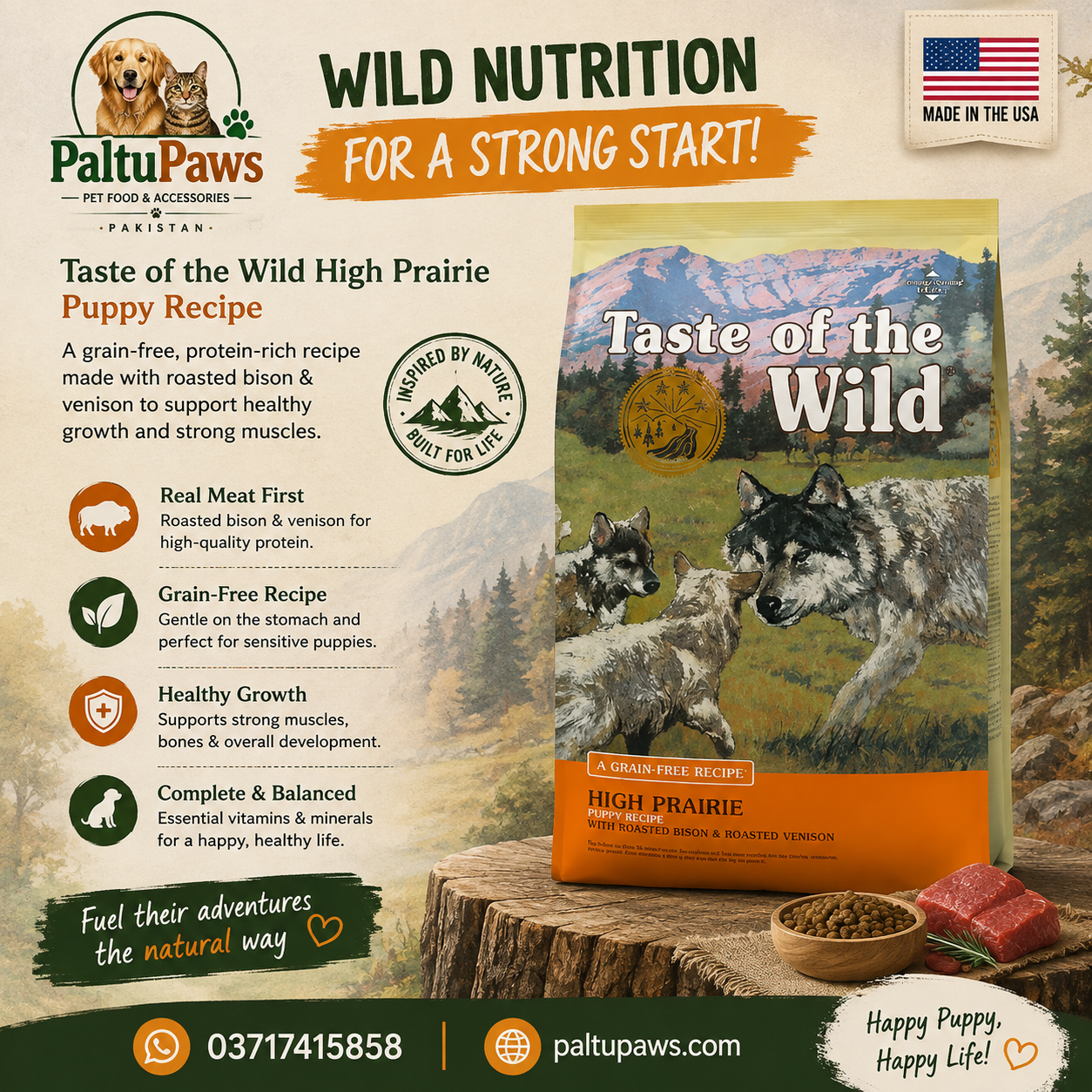 Taste Of The Wild – High Prairie Puppy Formula