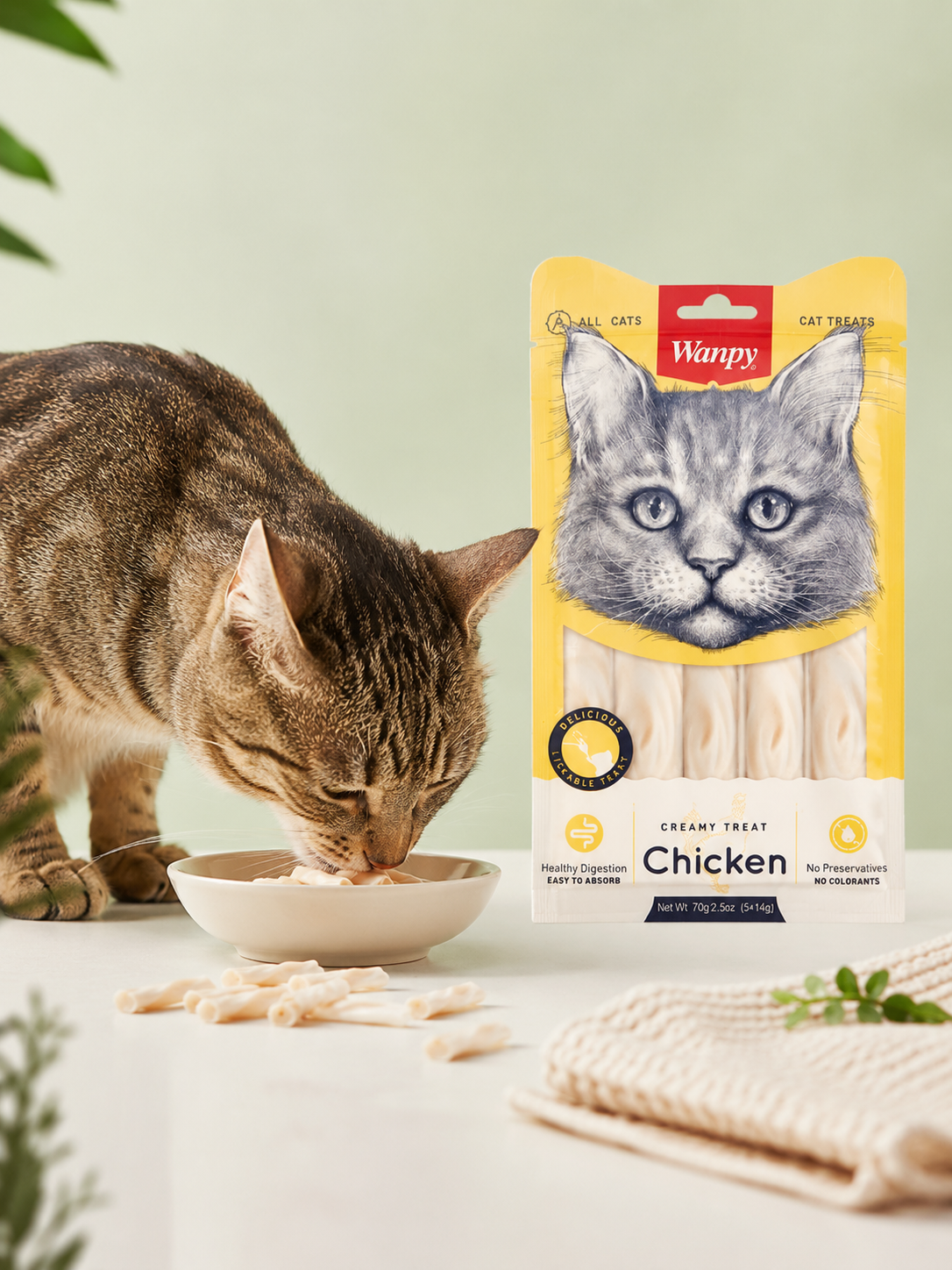 Wanpy Creamy Treats for Cats