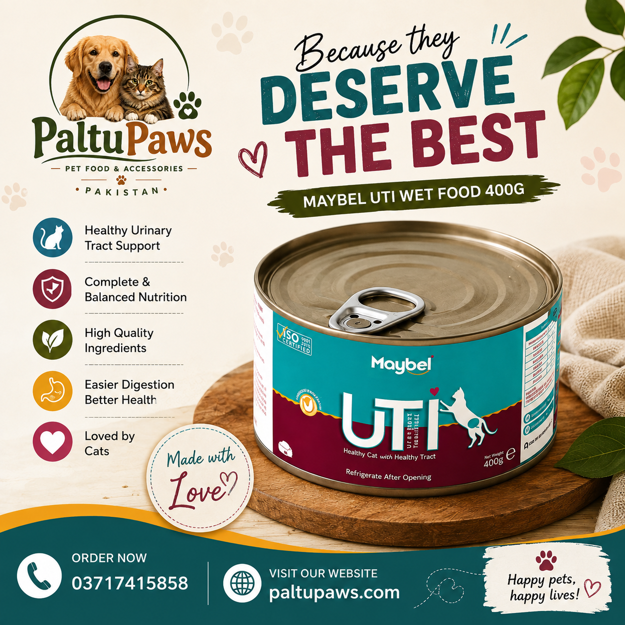 Maybel UTI Wet Food 400g