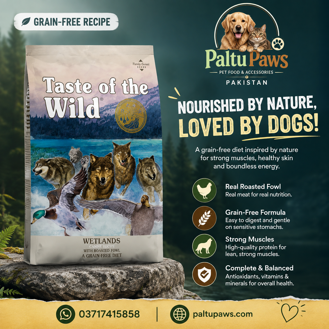 Taste of the Wild Adult Wetland Formula 12kg